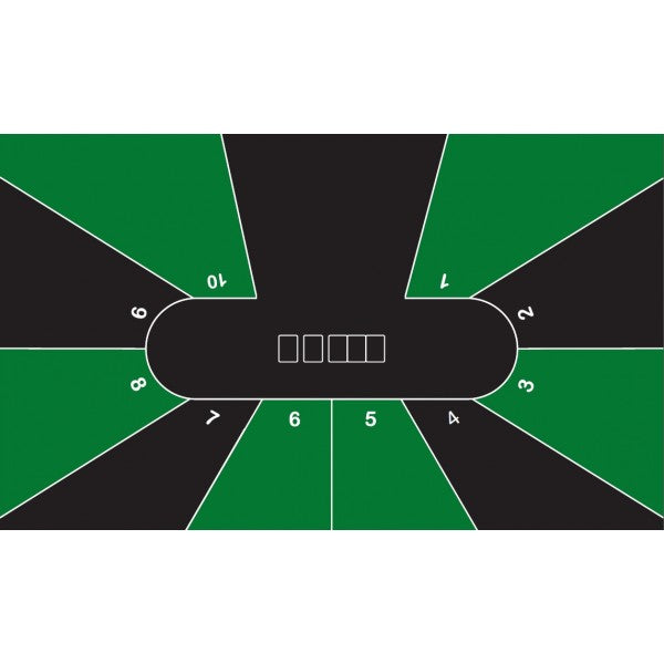 Pokertuch mit Zahlenfelder